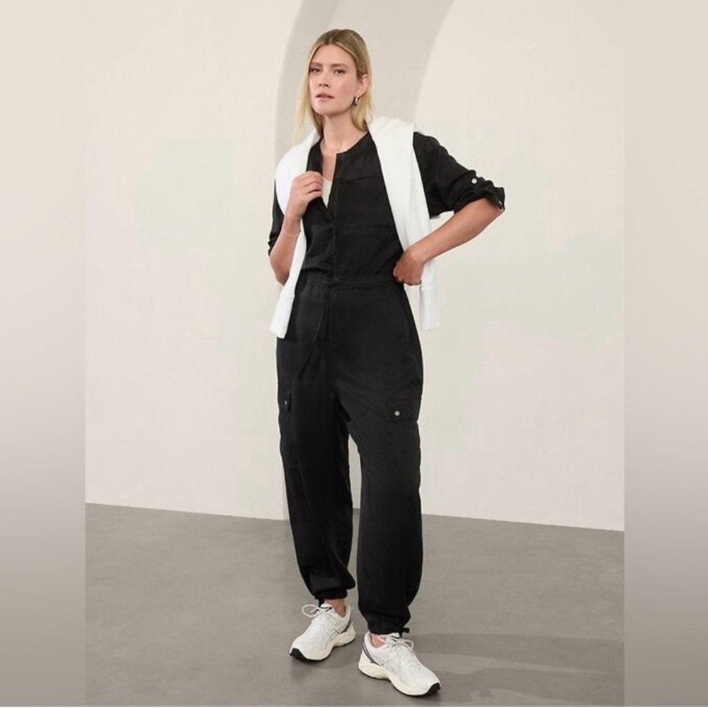 NWT - Athleta Celestial Black Jumpsuit